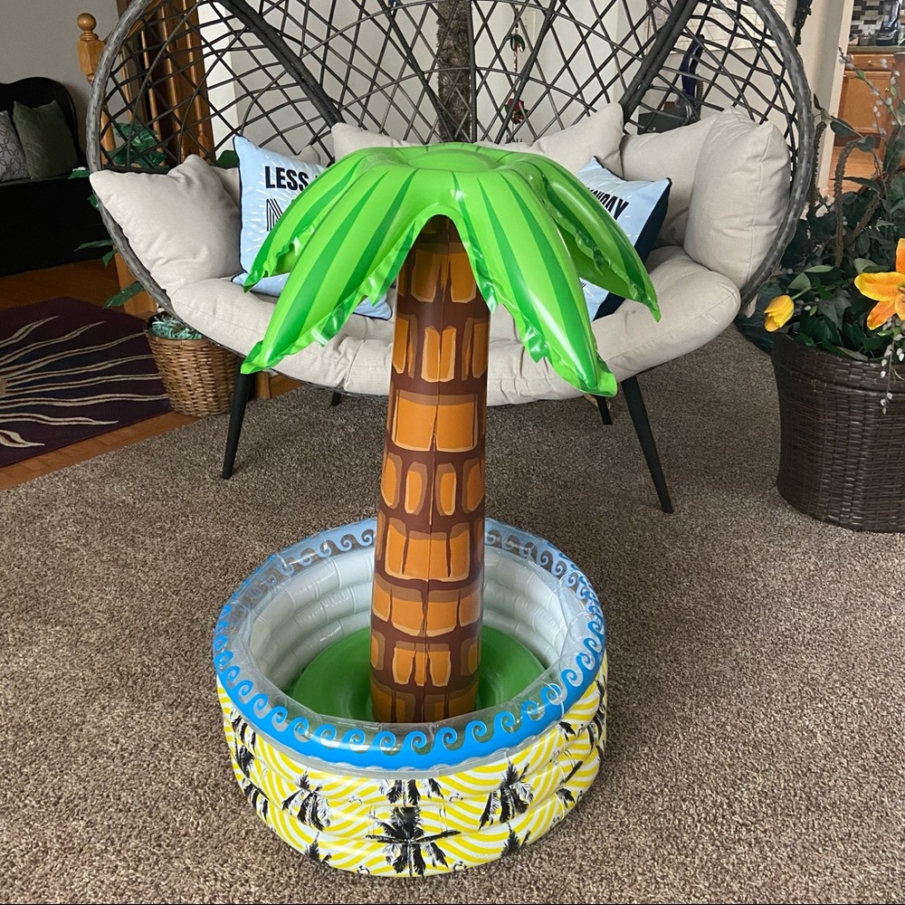 3 foot tall blowup palm tree cooler - Great for your upcoming summer parties!